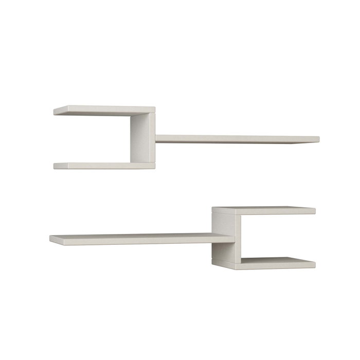 Hanah Home Estantería de Pared Blanca (2 Piezas) Hanah Home Estantería de Pared Blanca (2 Piezas)